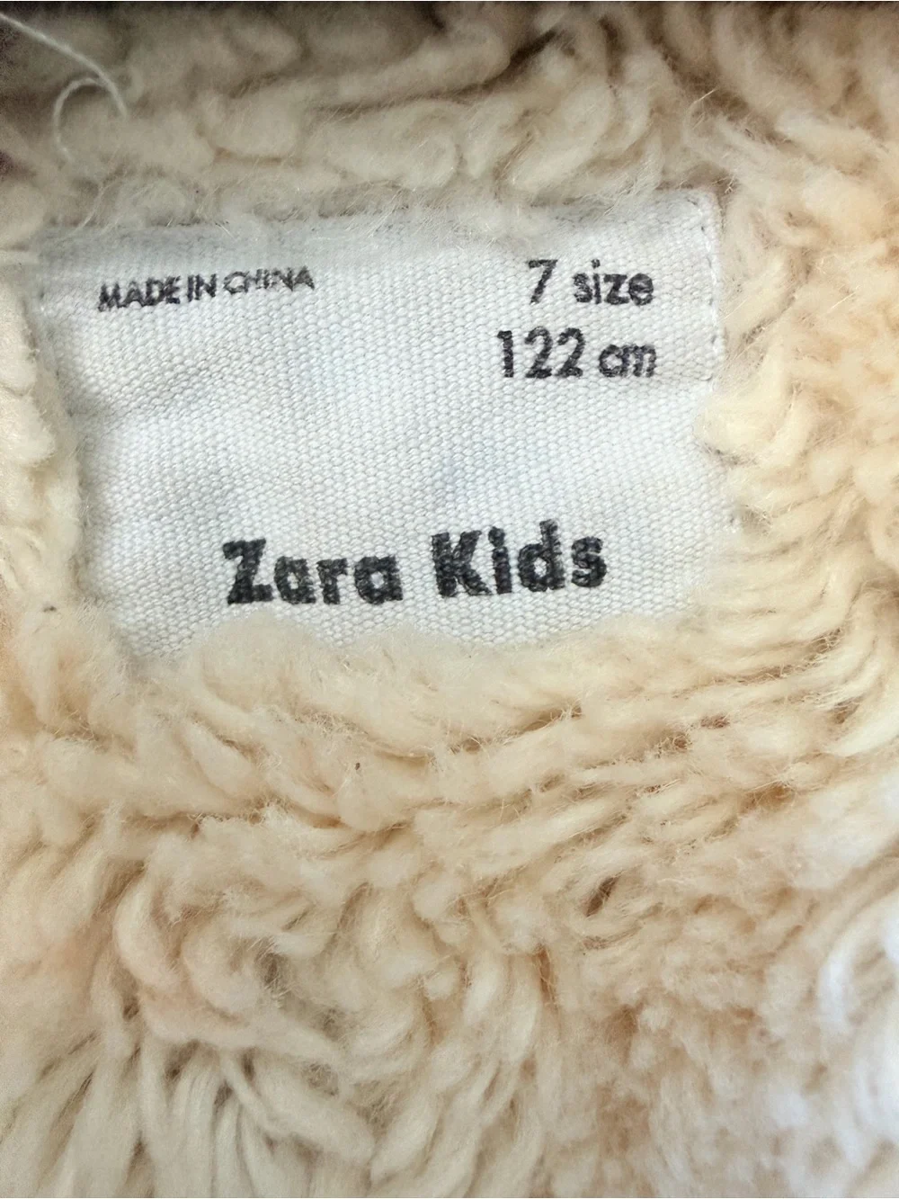 Zara Kids Navy Hooded Parka Jacket with Faux Fur Lining